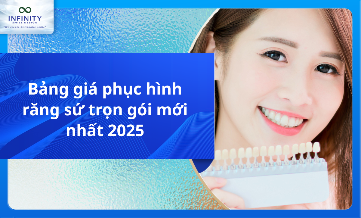 Bảng giá phục hình răng sứ trọn gói mới nhất 2025